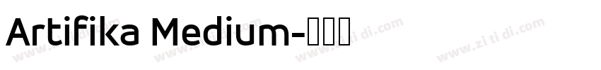 Artifika Medium字体转换